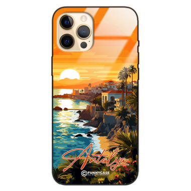 Etui Black Case Glass do IPHONE 12 PRO MAX SUMMER PARADISE ST_PAR101