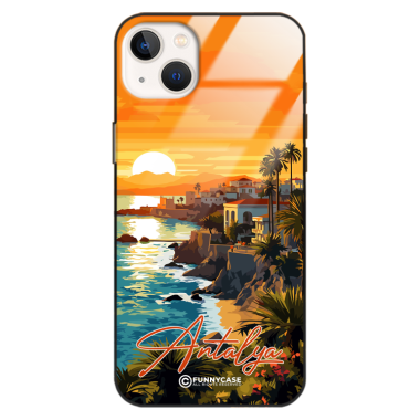 Etui Black Case Glass do IPHONE 14 PLUS SUMMER PARADISE ST_PAR101