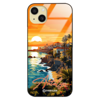 Etui Black Case Glass do IPHONE 15 PLUS SUMMER PARADISE ST_PAR101