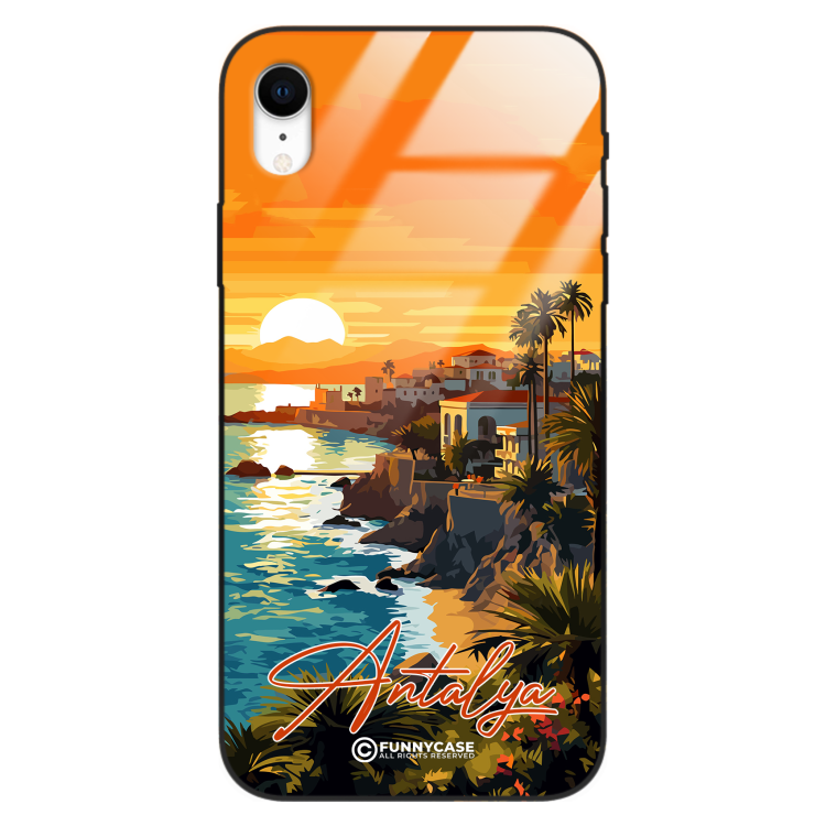 Etui Black Case Glass do IPHONE XR SUMMER PARADISE ST_PAR101