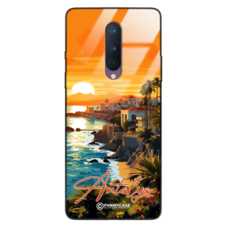 Etui Black Case Glass do ONEPLUS 8 SUMMER PARADISE ST_PAR101