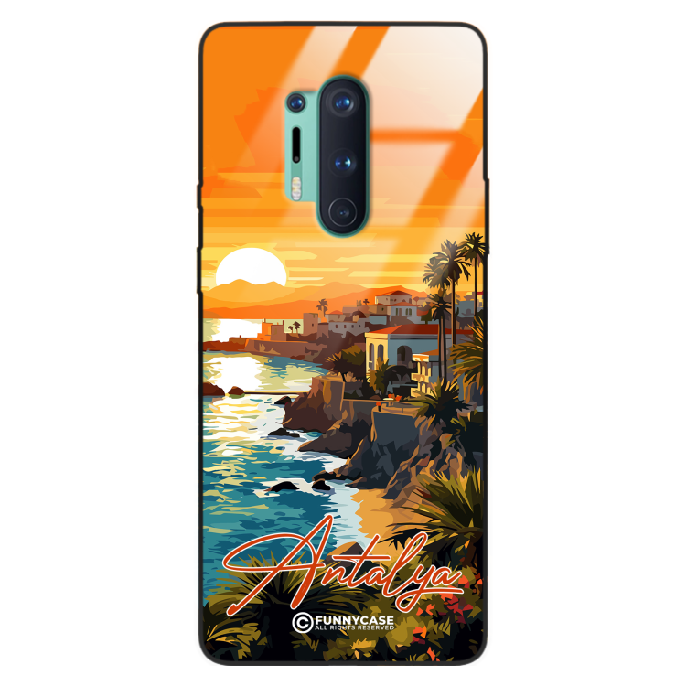 Etui Black Case Glass do ONEPLUS 8 PRO SUMMER PARADISE ST_PAR101