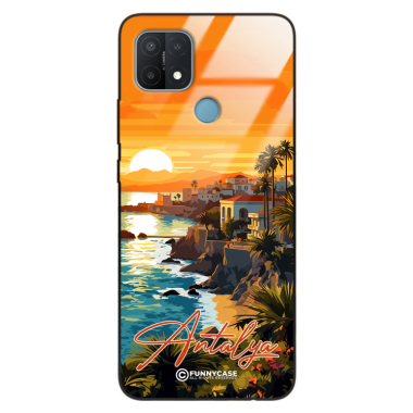 Etui Black Case Glass do OPPO A15 SUMMER PARADISE ST_PAR101