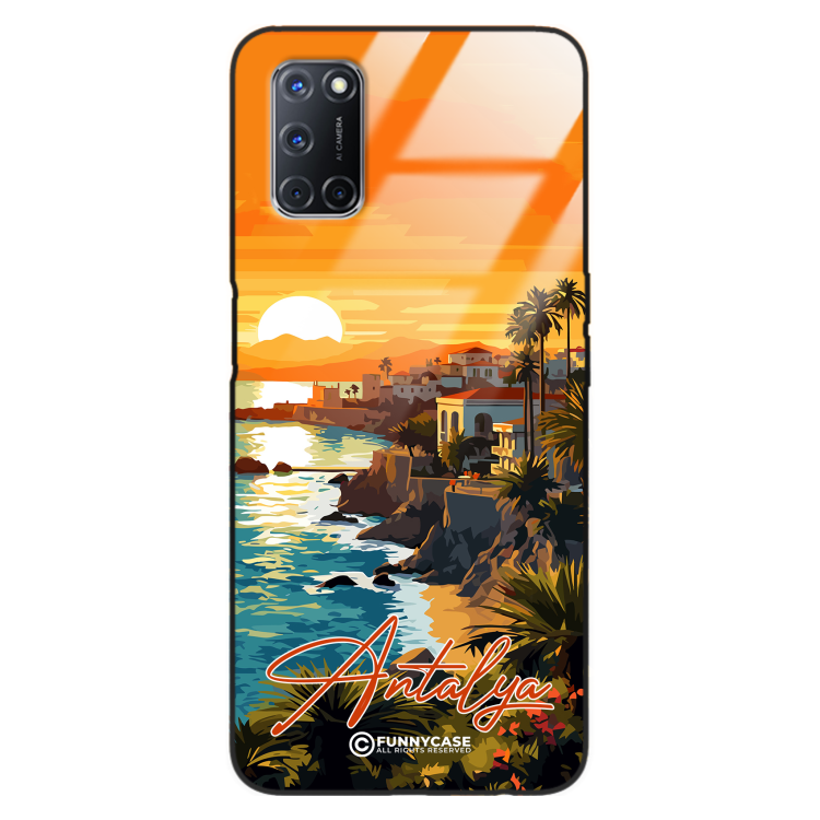 Etui Black Case Glass do OPPO A52 SUMMER PARADISE ST_PAR101