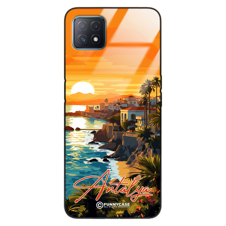 Etui Black Case Glass do OPPO A72 5G SUMMER PARADISE ST_PAR101