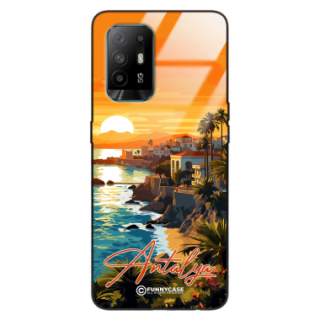 Etui Black Case Glass do OPPO A94 5G SUMMER PARADISE ST_PAR101