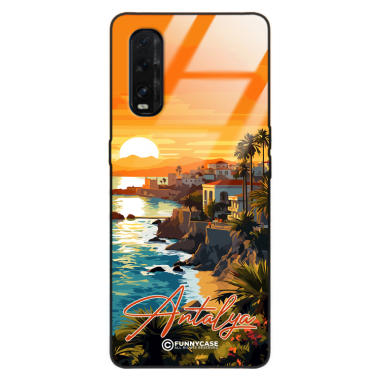 Etui Black Case Glass do OPPO FIND X2 SUMMER PARADISE ST_PAR101