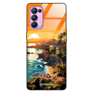 Etui Black Case Glass do OPPO RENO 5 PRO 5G SUMMER PARADISE ST_PAR101