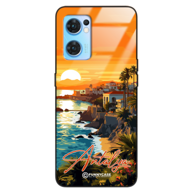 Etui Black Case Glass do OPPO RENO 7 SE SUMMER PARADISE ST_PAR101