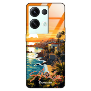 Etui Black Case Glass do OPPO RENO 8 SUMMER PARADISE ST_PAR101