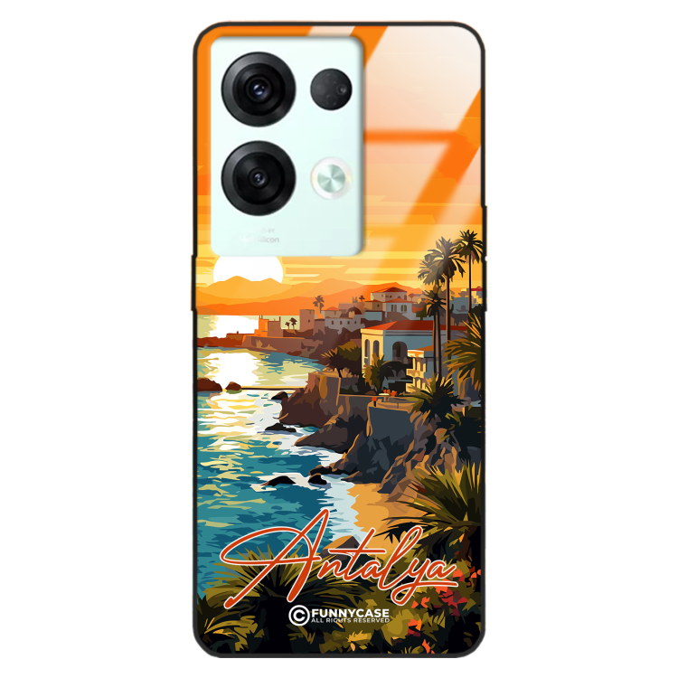 Etui Black Case Glass do OPPO RENO 8 PRO SUMMER PARADISE ST_PAR101