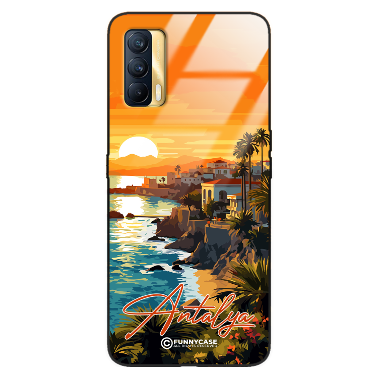 Etui Black Case Glass do REALME V15 SUMMER PARADISE ST_PAR101