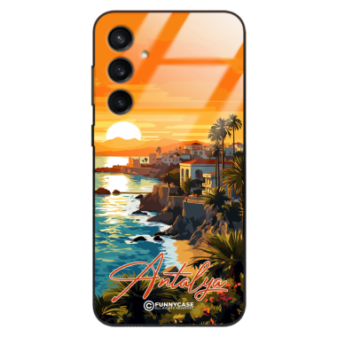 Etui Black Case Glass do SAMSUNG S23 FE 5G SUMMER PARADISE ST_PAR101