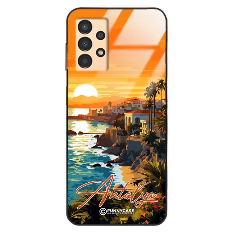 Etui Black Case Glass do SAMSUNG A13 4G SUMMER PARADISE ST_PAR101