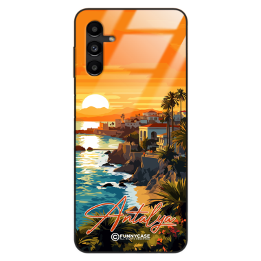 Etui Black Case Glass do SAMSUNG A13 5G SUMMER PARADISE ST_PAR101