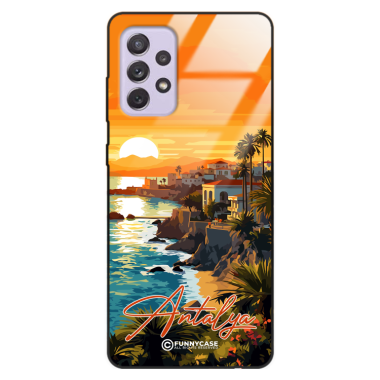 Etui Black Case Glass do SAMSUNG A72 SUMMER PARADISE ST_PAR101