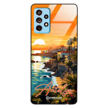 Etui Black Case Glass do SAMSUNG A73 5G SUMMER PARADISE ST_PAR101