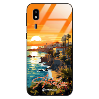 Etui Black Case Glass do SAMSUNG GALAXY A2 CORE SUMMER PARADISE ST_PAR101