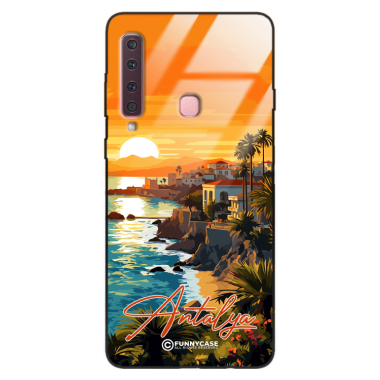 Etui Black Case Glass do SAMSUNG GALAXY A9 2018 SUMMER PARADISE ST_PAR101