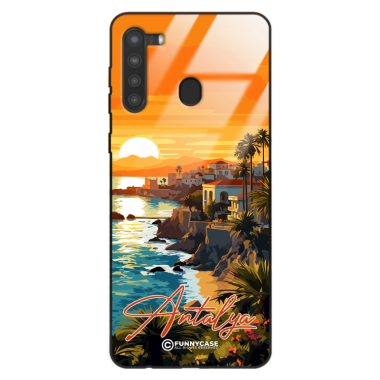 Etui Black Case Glass do SAMSUNG GALAXY A21 SUMMER PARADISE ST_PAR101