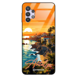 Etui Black Case Glass do SAMSUNG GALAXY A32 4G SUMMER PARADISE ST_PAR101