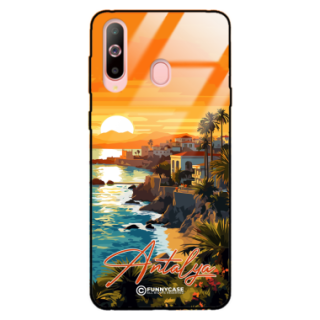 Etui Black Case Glass do SAMSUNG GALAXY A60 SUMMER PARADISE ST_PAR101