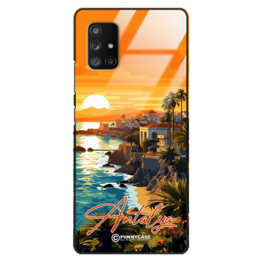 Etui Black Case Glass do SAMSUNG GALAXY A71 5G SUMMER PARADISE ST_PAR101