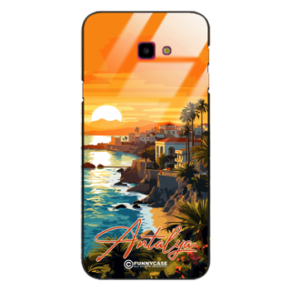 Etui Black Case Glass do SAMSUNG GALAXY J4 PLUS 2018 SUMMER PARADISE ST_PAR101