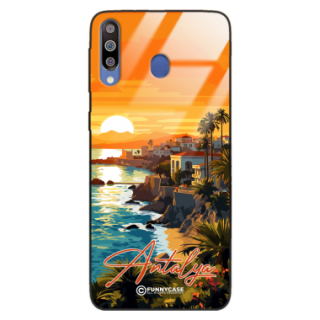 Etui Black Case Glass do SAMSUNG GALAXY M30 SUMMER PARADISE ST_PAR101