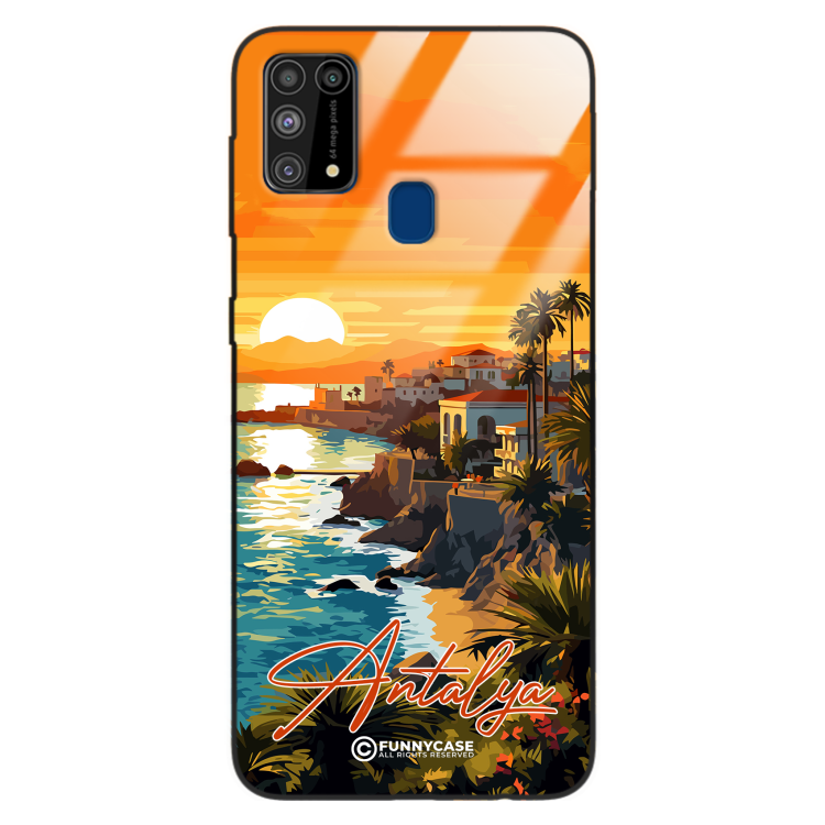 Etui Black Case Glass do SAMSUNG GALAXY M31 SUMMER PARADISE ST_PAR101