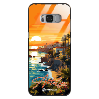 Etui Black Case Glass do SAMSUNG GALAXY S8 PLUS SUMMER PARADISE ST_PAR101