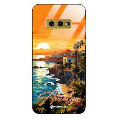 Etui Black Case Glass do SAMSUNG GALAXY S10E SUMMER PARADISE ST_PAR101