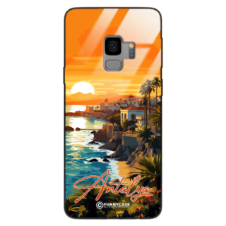 Etui Black Case Glass do SAMSUNG S9 SUMMER PARADISE ST_PAR101