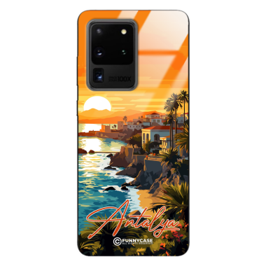 Etui Black Case Glass do SAMSUNG S20 ULTRA (S11 ULTRA) SUMMER PARADISE ST_PAR101