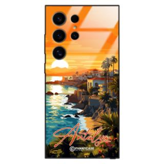 Etui Black Case Glass do SAMSUNG S24 ULTRA SUMMER PARADISE ST_PAR101