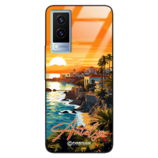 Etui Black Case Glass do VIVO V21E SUMMER PARADISE ST_PAR101