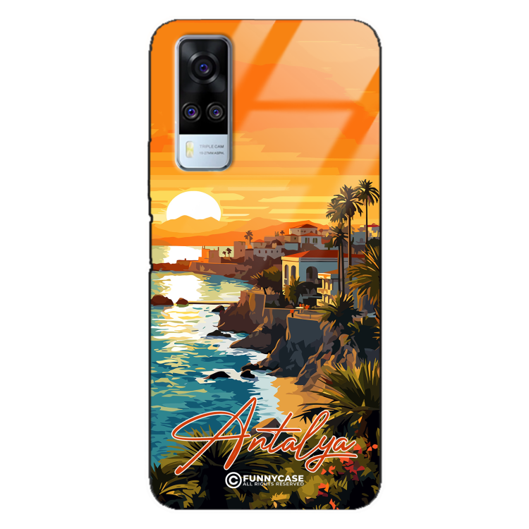 Etui Black Case Glass do VIVO Y51 2020 SUMMER PARADISE ST_PAR101