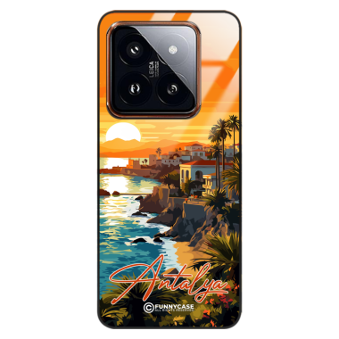 Etui Black Case Glass do XIAOMI 14 PRO SUMMER PARADISE ST_PAR101