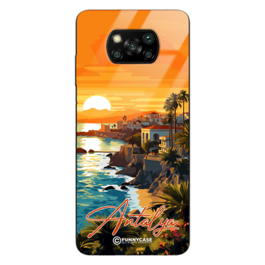 Etui Black Case Glass do XIAOMI POCO X3 SUMMER PARADISE ST_PAR101