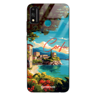 Etui Black Case Glass do HUAWEI HONOR 9X LITE SUMMER PARADISE ST_PAR102