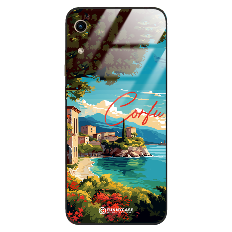 Etui Black Case Glass do HUAWEI HONOR 8A SUMMER PARADISE ST_PAR102