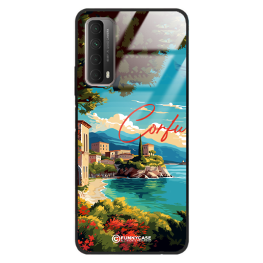 Etui Black Case Glass do HUAWEI P SMART 2021 SUMMER PARADISE ST_PAR102