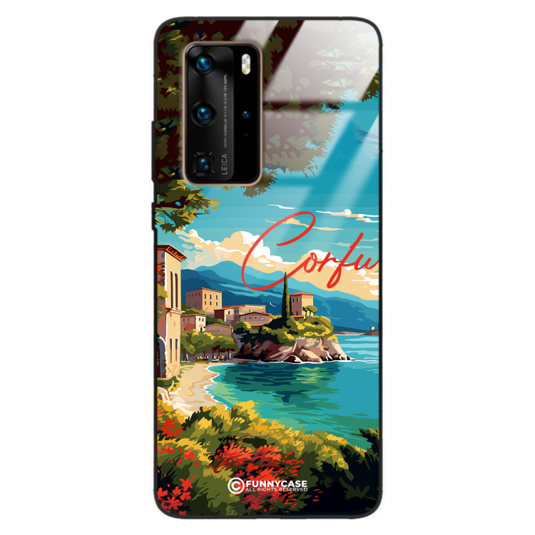 Etui Black Case Glass do HUAWEI P40 PRO SUMMER PARADISE ST_PAR102