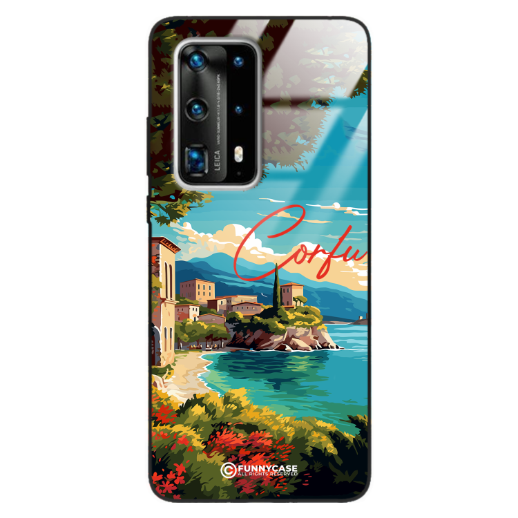 Etui Black Case Glass do HUAWEI P40 PRO PLUS SUMMER PARADISE ST_PAR102