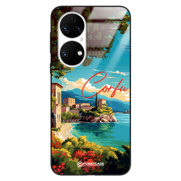 Etui Black Case Glass do HUAWEI P50 SUMMER PARADISE ST_PAR102