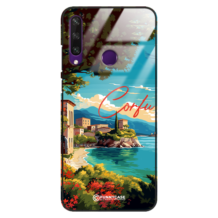 Etui Black Case Glass do HUAWEI Y6P SUMMER PARADISE ST_PAR102