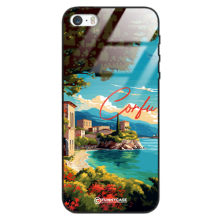 Etui Black Case Glass do IPHONE 5 SUMMER PARADISE ST_PAR102