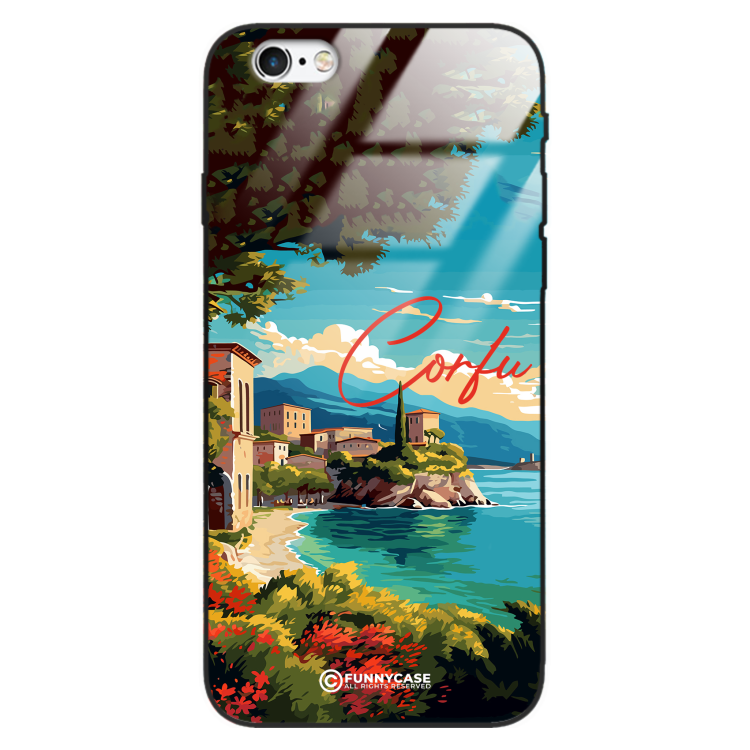 Etui Black Case Glass do IPHONE 6 PLUS SUMMER PARADISE ST_PAR102