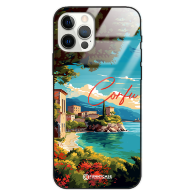 Etui Black Case Glass do IPHONE 12 PRO SUMMER PARADISE ST_PAR102