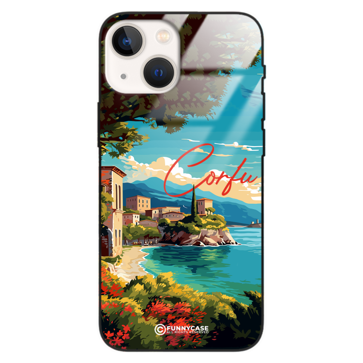 Etui Black Case Glass do IPHONE 13 MINI SUMMER PARADISE ST_PAR102